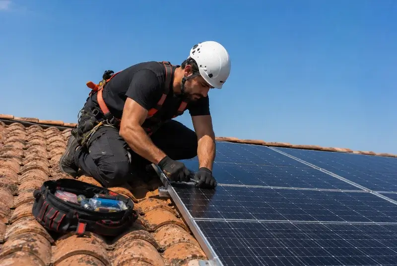 Maintenance et monitoring de panneaux solaires à Bésayes
