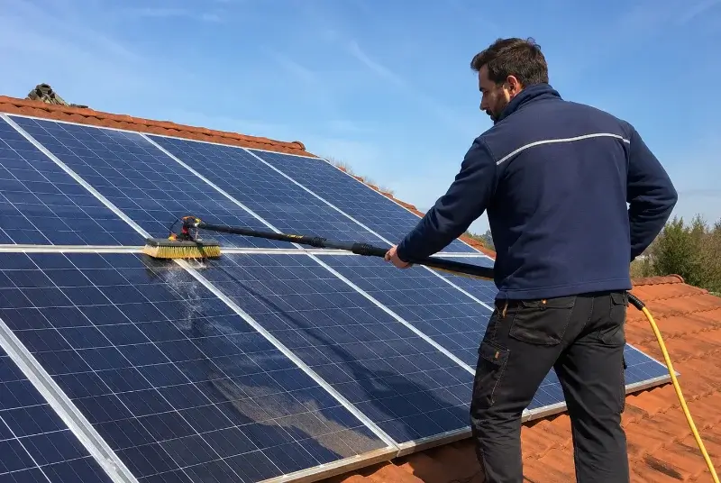 Nettoyage et entretien de panneaux solaires à Bésayes